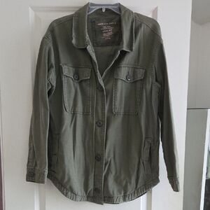 American Eagle Outfitters Green Khaki Utility Jacket